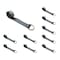 Tie 4 Safe 2" x 10' Lasso Strap w/ D Ring Auto Tie Down Wheel Lift Tow Truck Trailer Black, 10PK TWS21-510-W27-BLK-C-10 - alternate 1